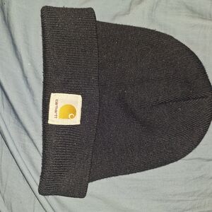 Carhartt Navy Blue Beanie 100% Acryllic (VINTAGE USA MADE)